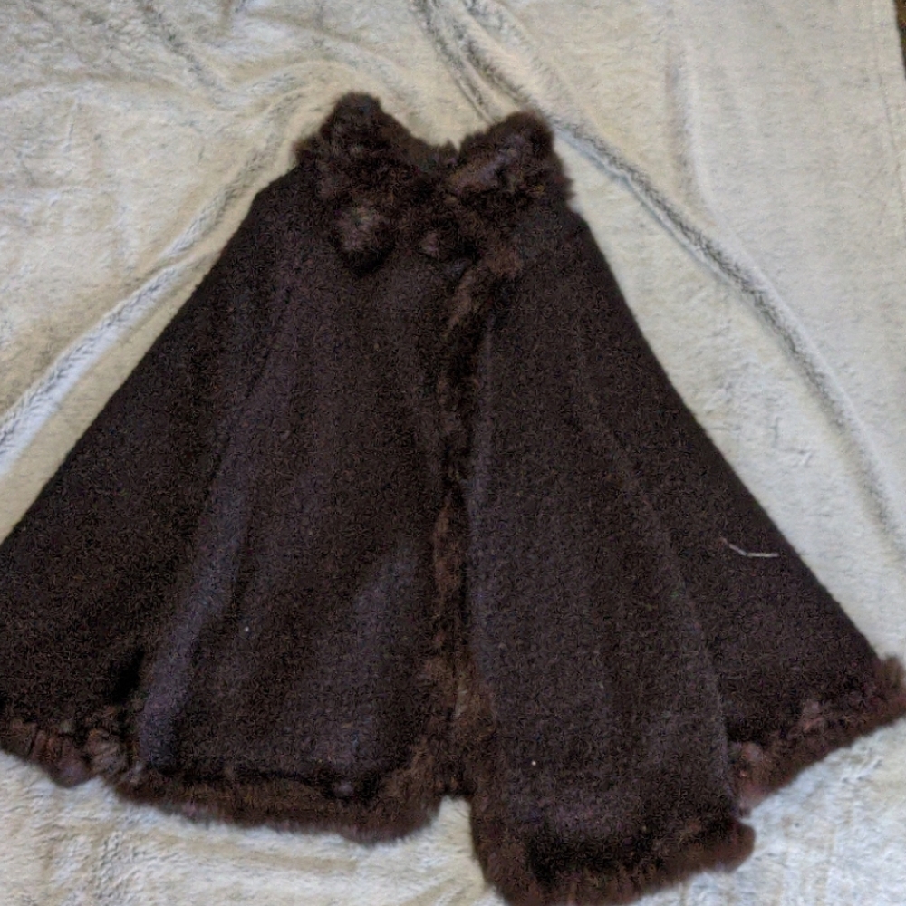 Rabbit fur Poncho